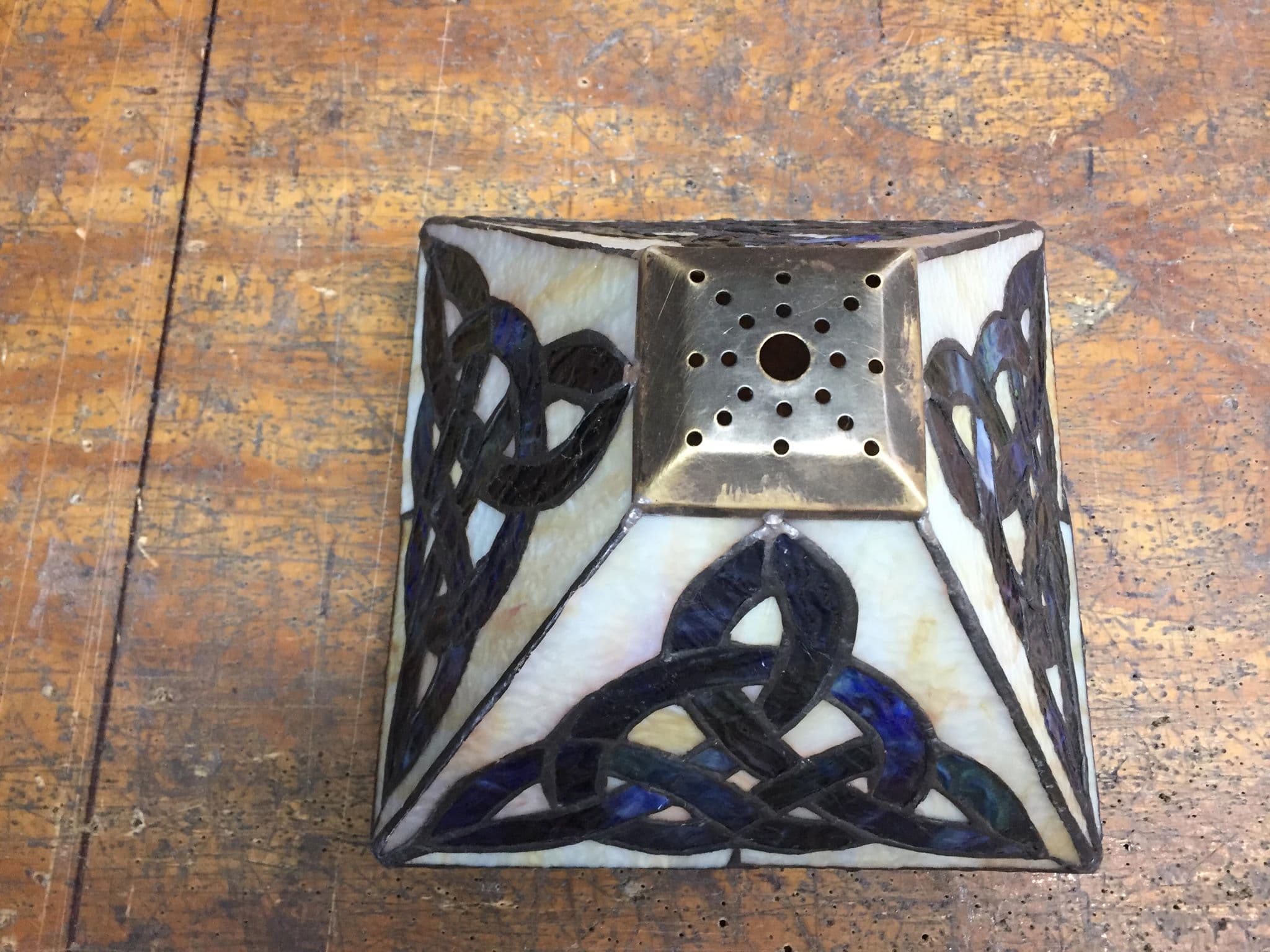Stained glass detail — sacred and residential commissions
