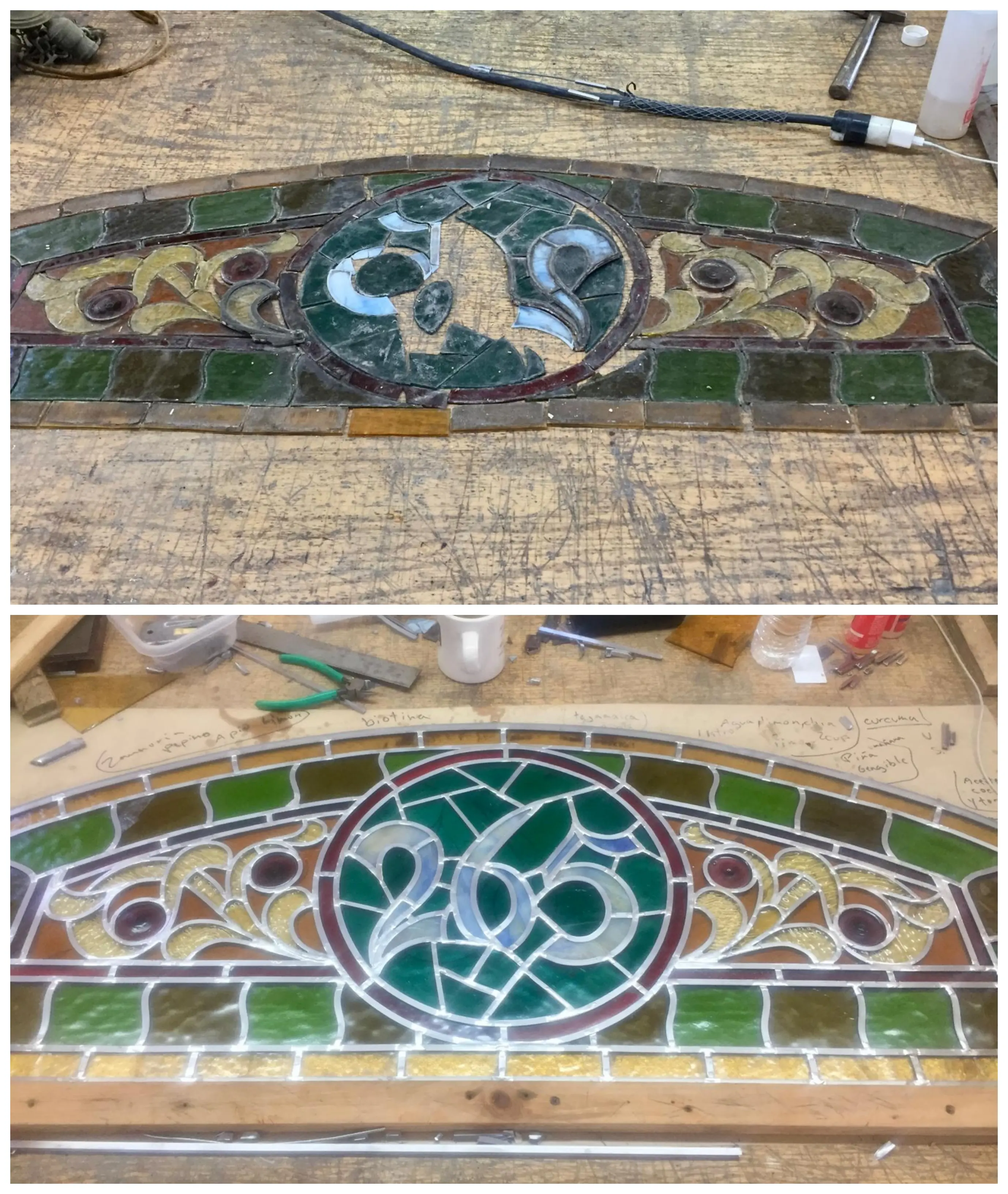Stained glass restoration and repair — New York studio