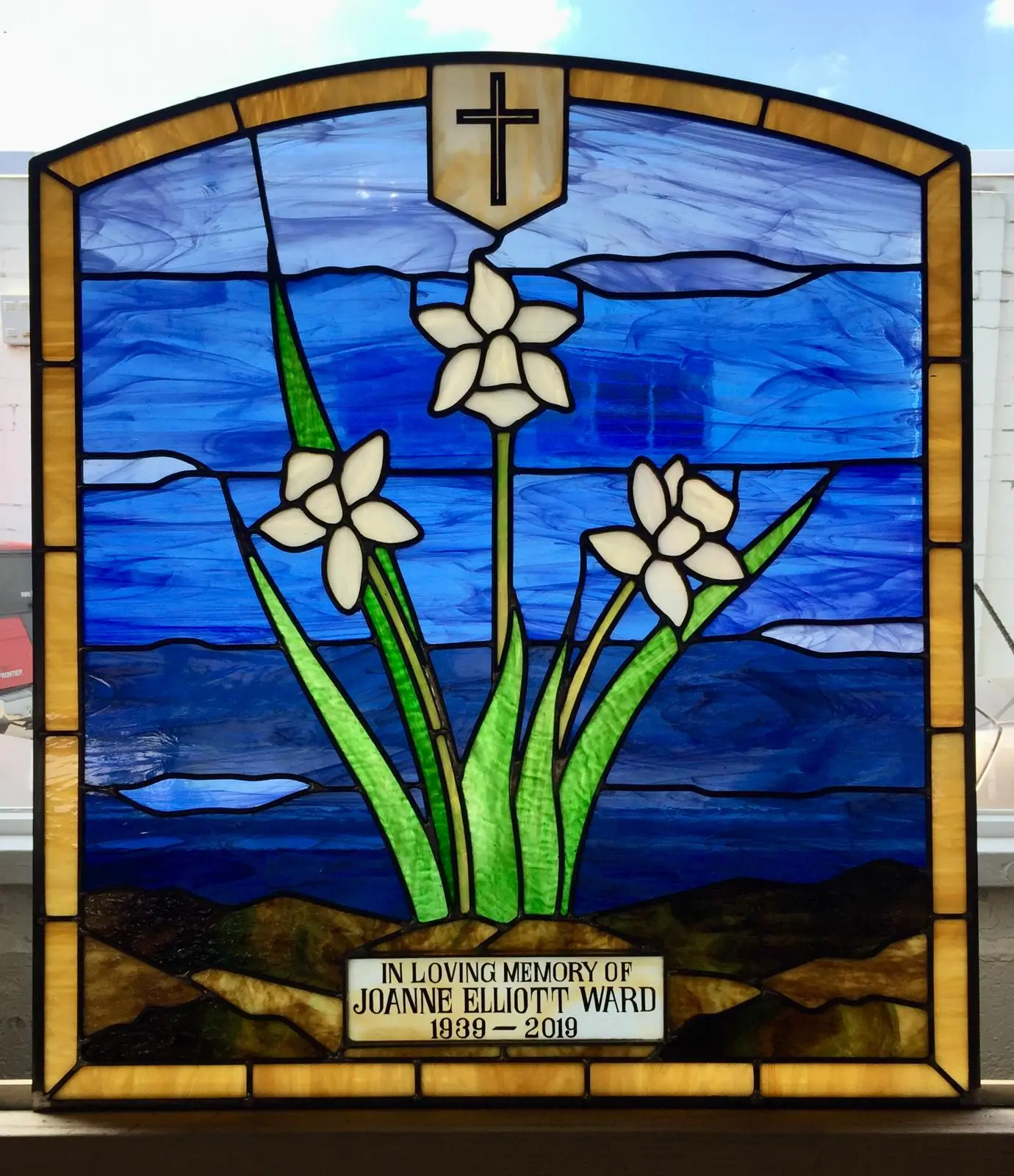Memorial Stained Glass Panel