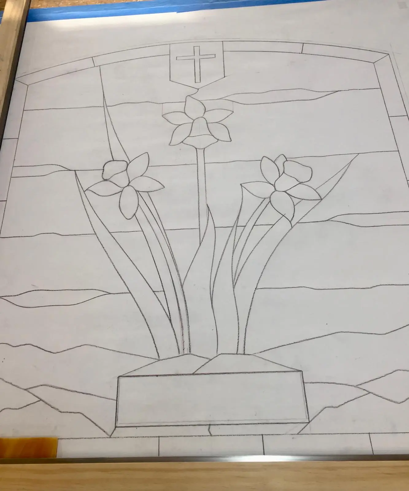 Memorial Stained Glass Panel — detail 3